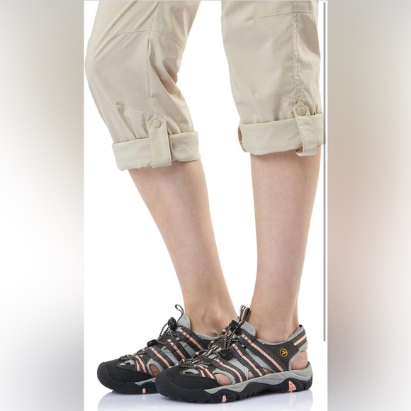 NEW CQR Women's Hiking Pants, Quick Dry Stretch UPF 50+ Sun Protective - Sz 12 - Picture 2 of 10